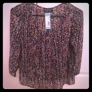 NWT Papermoon multicolored blouse